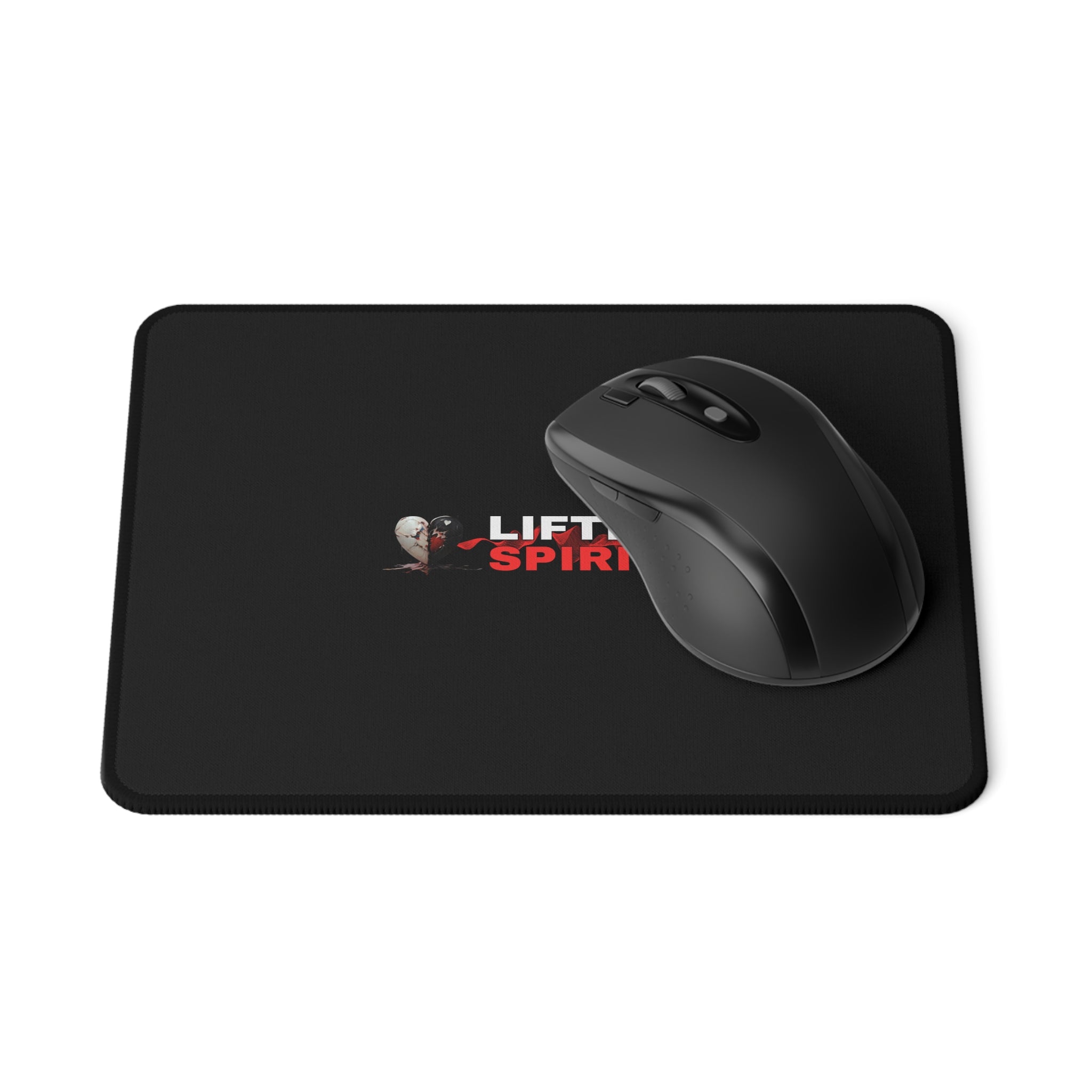 Lifted Spirits Black Mouse Pad – Smooth Non-Slip Gaming Mat