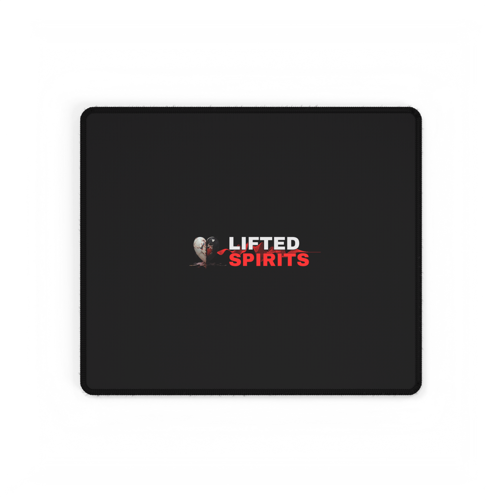 Lifted Spirits Black Gaming Desk Mat – Large Mouse Pad with Non-Slip Base