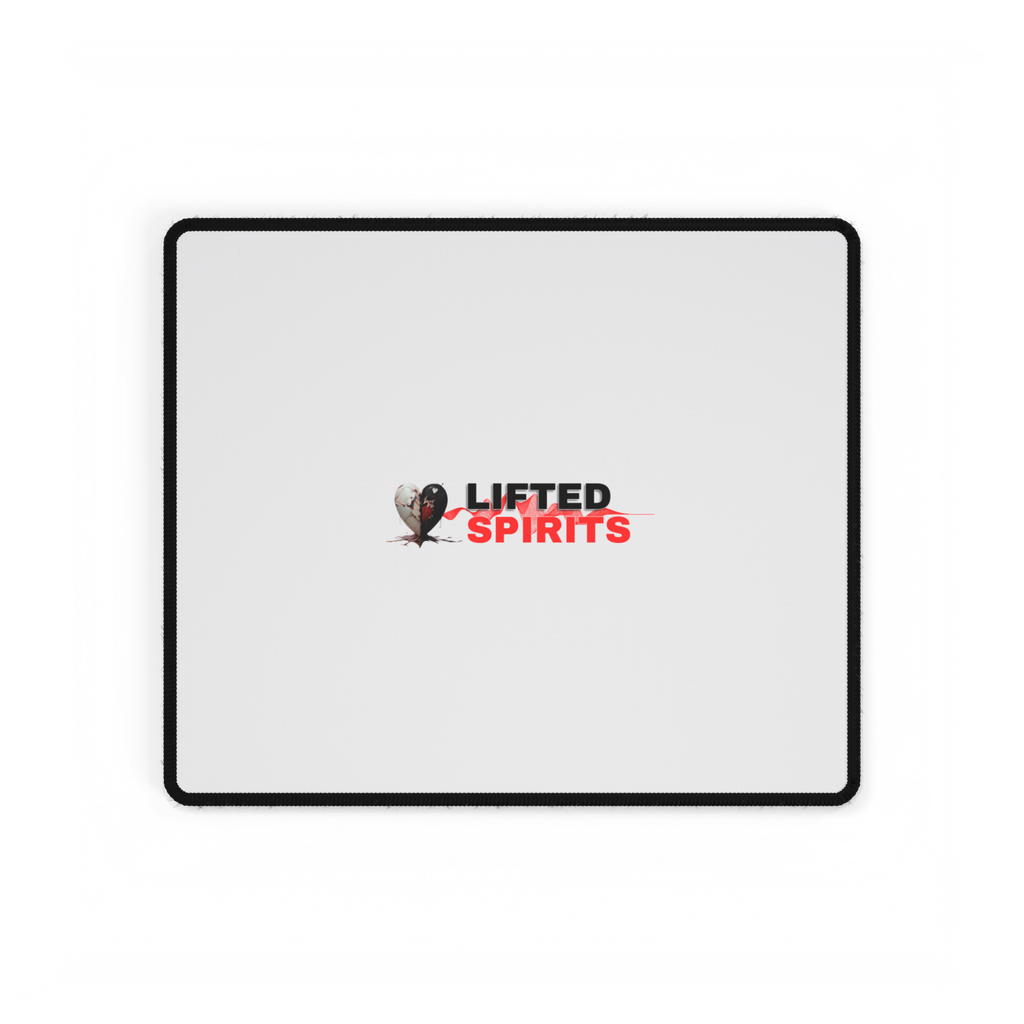 Lifted Spirits White Gaming Desk Mat – Smooth Non-Slip Mouse Pad