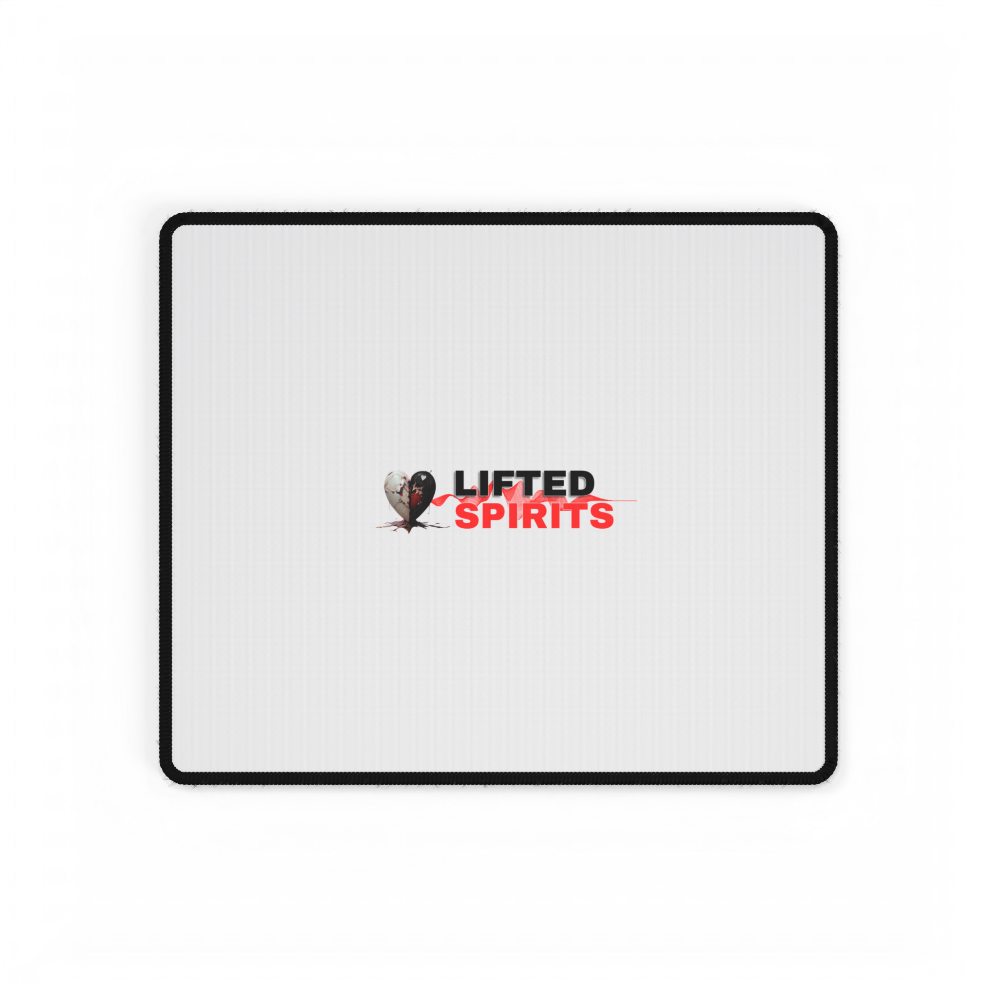 Lifted Spirits White Gaming Desk Mat – Smooth Non-Slip Mouse Pad