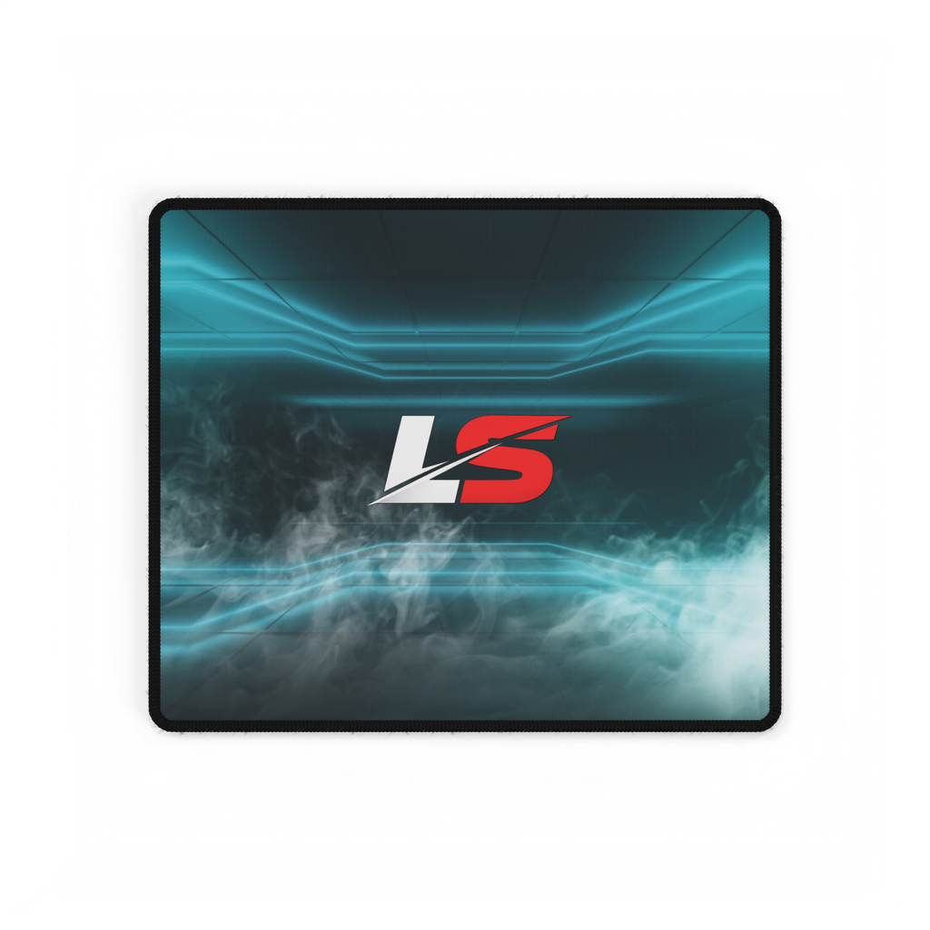Lifted Spirits Blue Mist Gaming Desk Mat – Non-Slip Extended Mouse Pad for Gaming & Setup