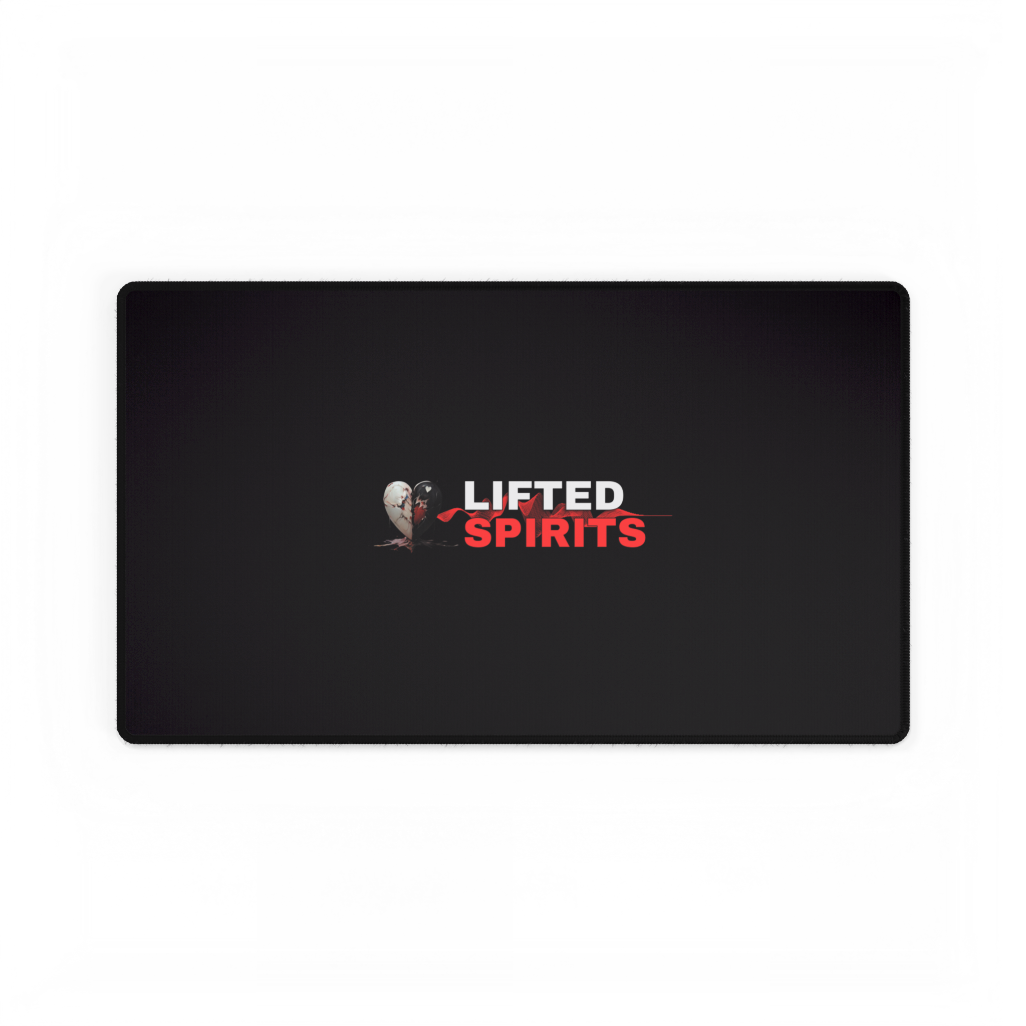 Lifted Spirits Black Gaming Desk Mat – Large Mouse Pad with Non-Slip Base