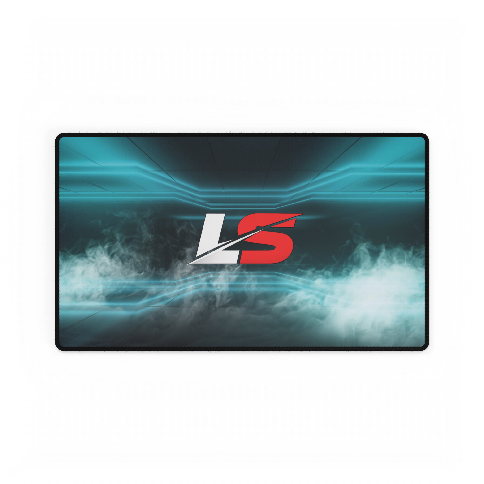 Lifted Spirits Blue Mist Gaming Desk Mat – Non-Slip Extended Mouse Pad for Gaming & Setup