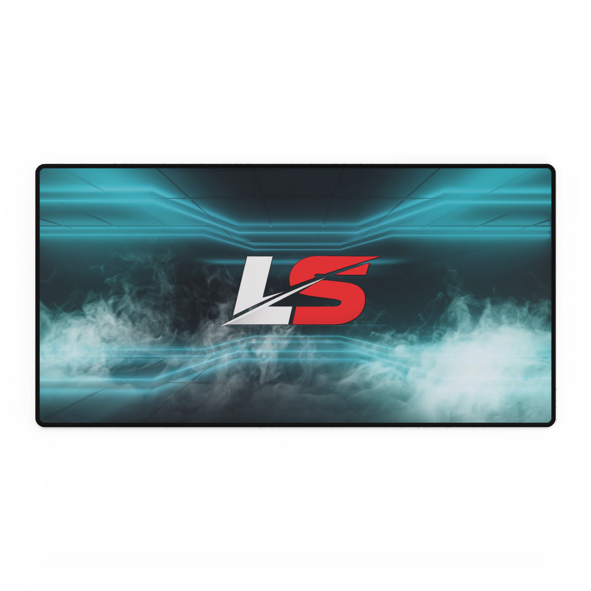 Lifted Spirits Blue Mist Gaming Desk Mat – Non-Slip Extended Mouse Pad for Gaming & Setup