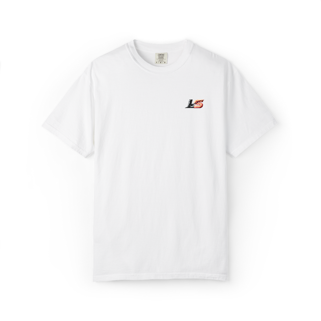 White LS Unisex Garment-Dyed T-shirt
