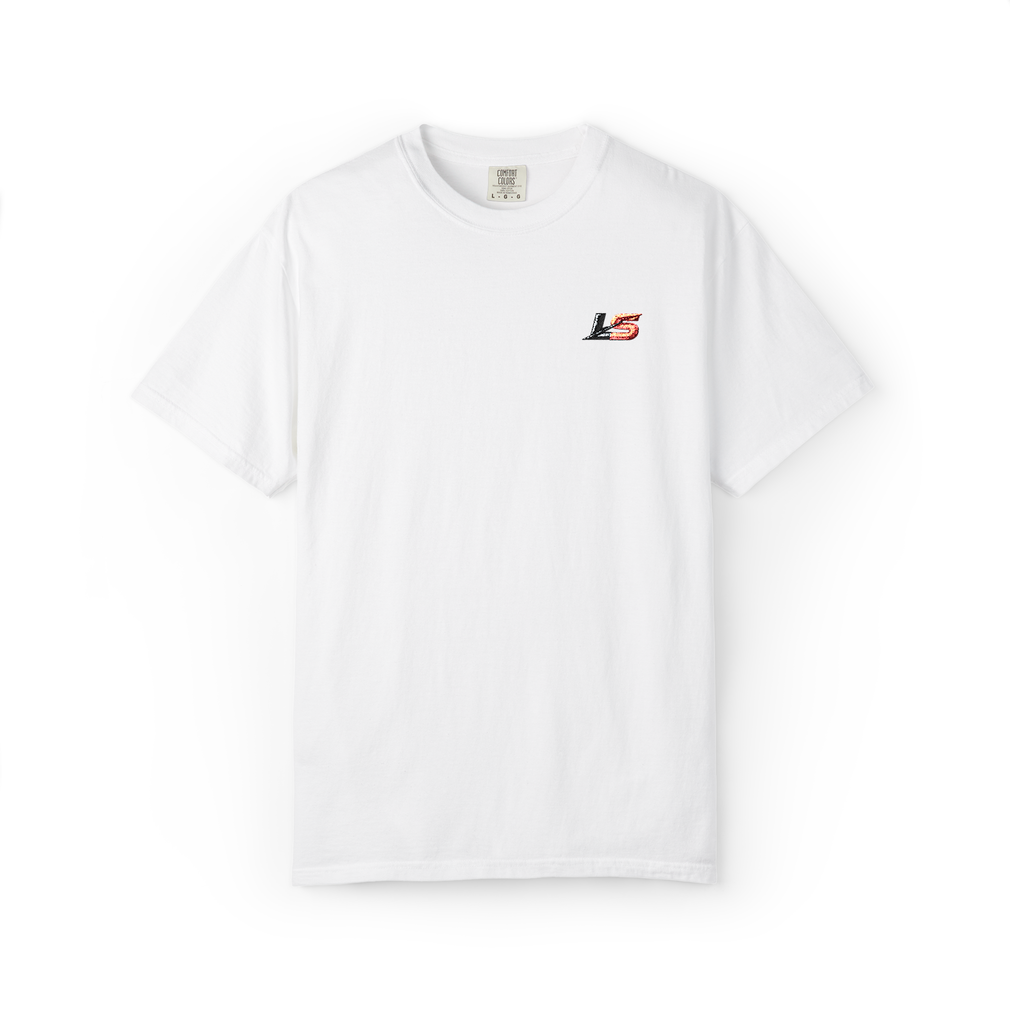 White LS Unisex Garment-Dyed T-shirt
