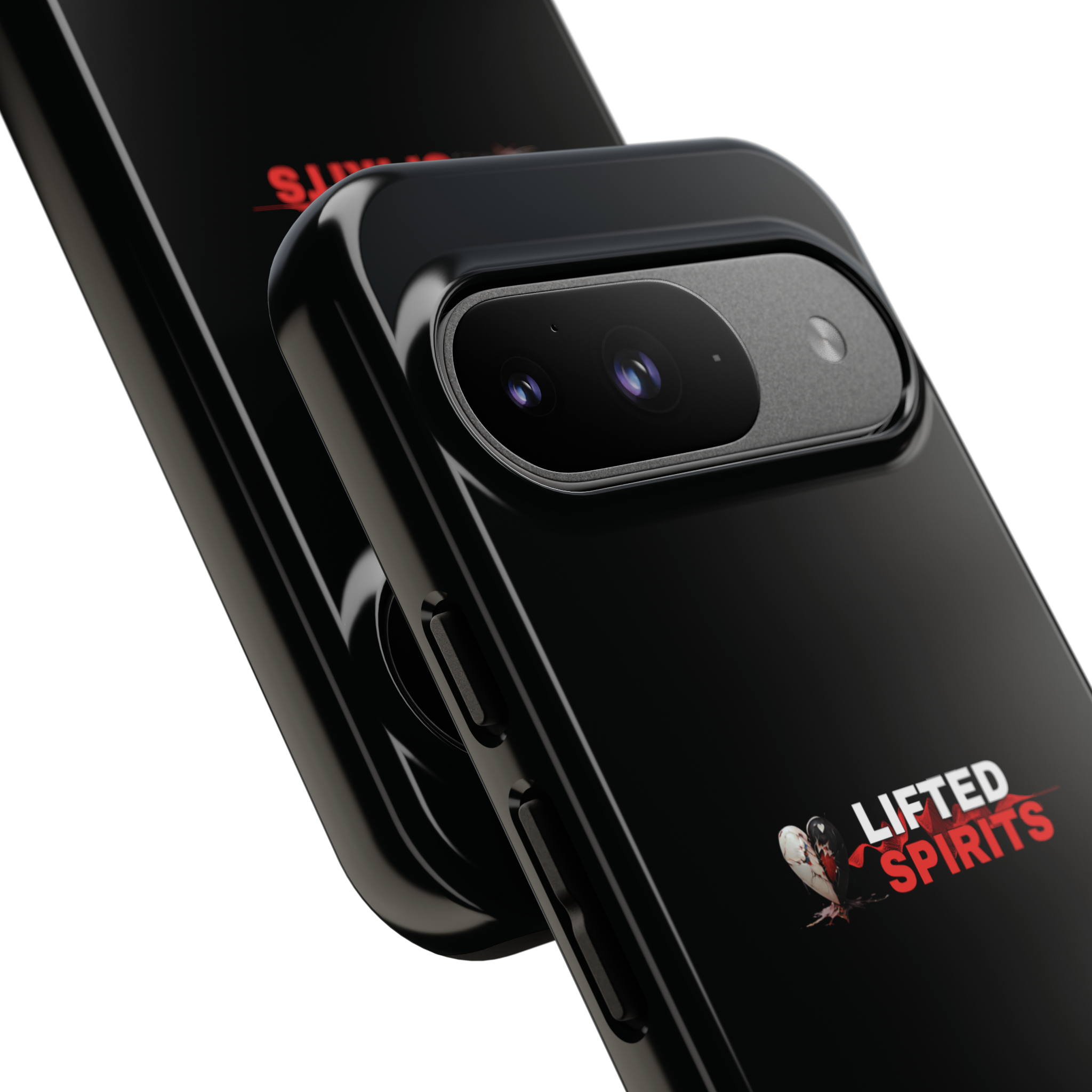 Lifted Spirits Black Google Pixel Case – Dual Layer Protective Cover