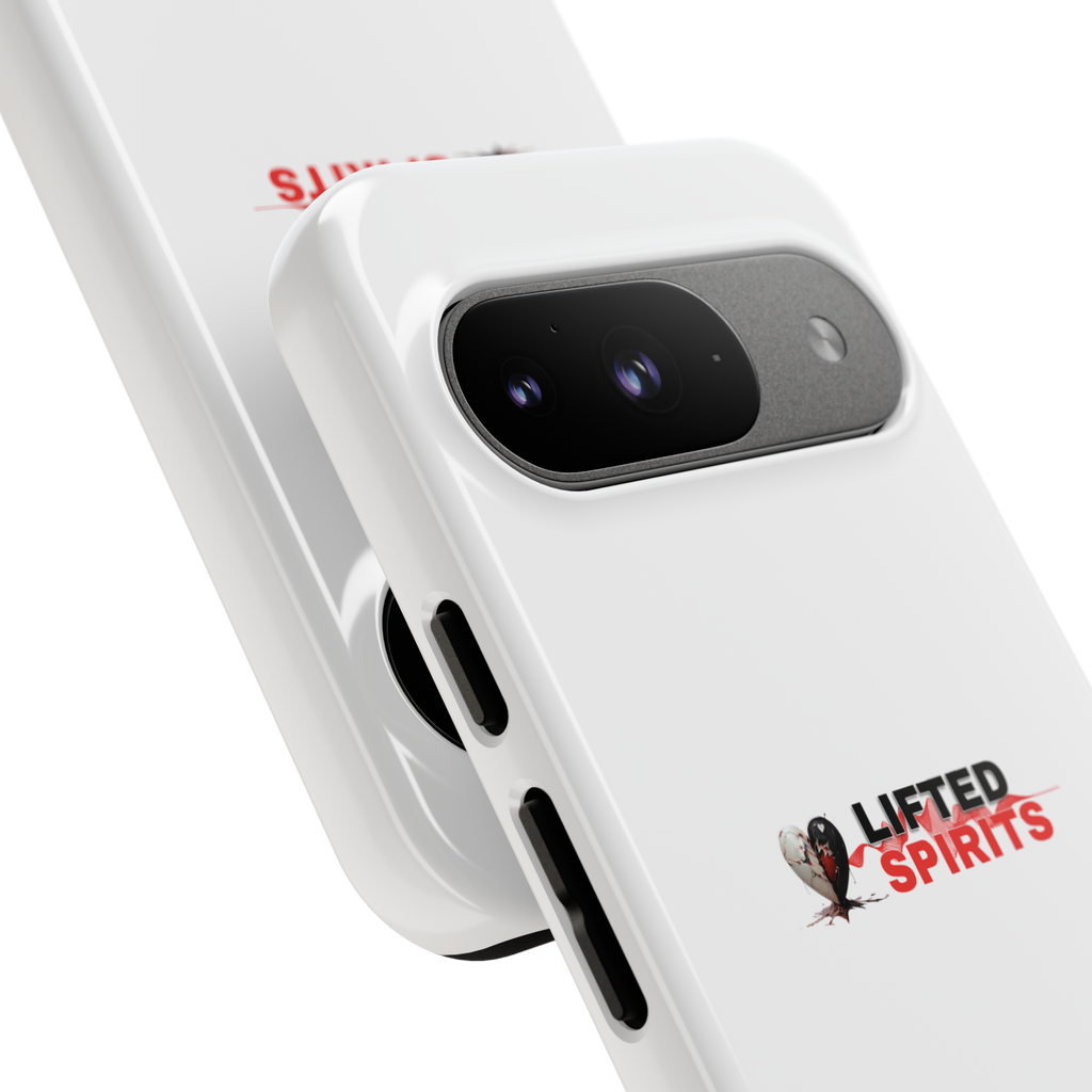 Lifted Spirits White Google Pixel Case – Dual Layer Protective Cover