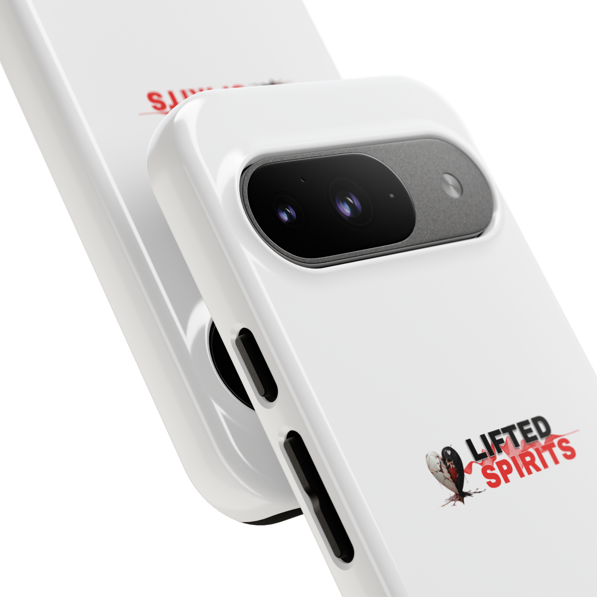 Lifted Spirits White Google Pixel Case – Dual Layer Protective Cover