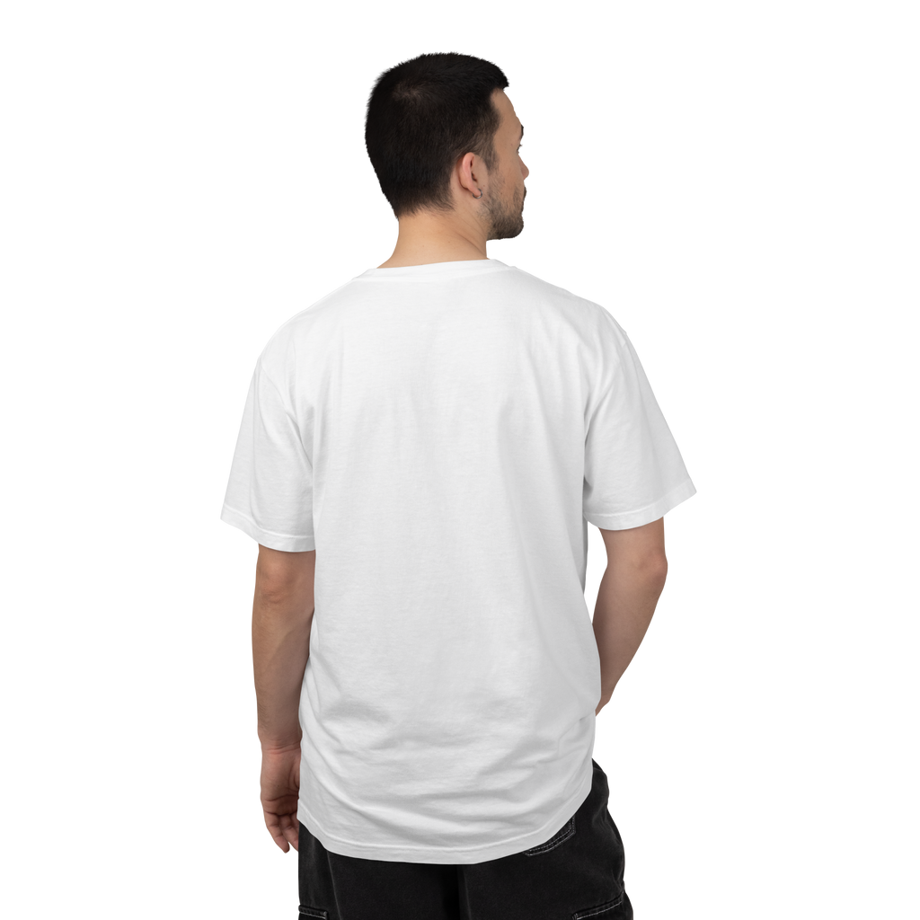 White LS Unisex Garment-Dyed T-shirt