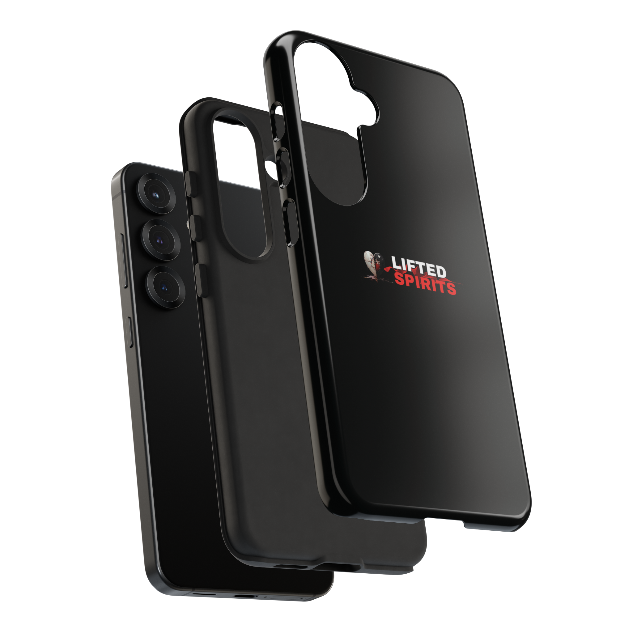Lifted Spirits Black Samsung Galaxy Case – Dual Layer Protective Cover