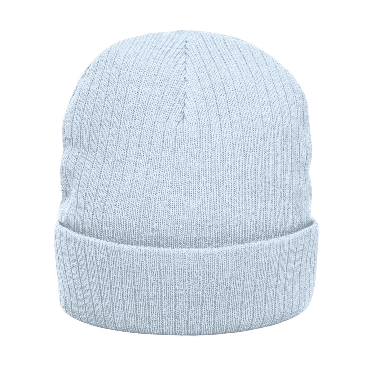 Lifted Spirits Ribbed Knit Beanie (Black) – Embroidered Cuffed Winter Hat