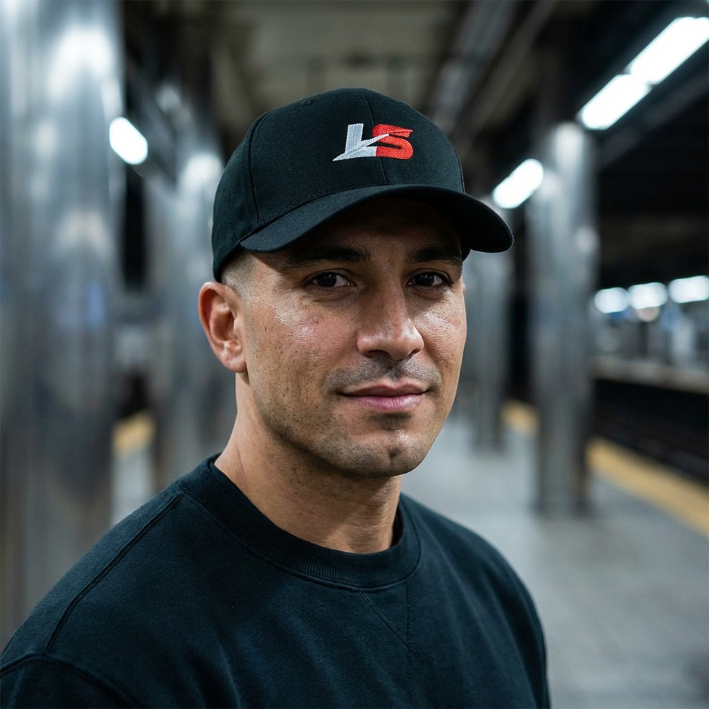 LS Embroidered Logo Cap | Structured Closed-Back Hat