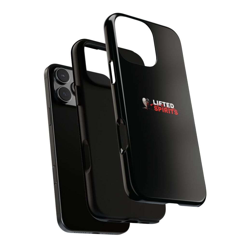 Lifted Spirits Black iPhone Case – Dual Layer Protective Cover